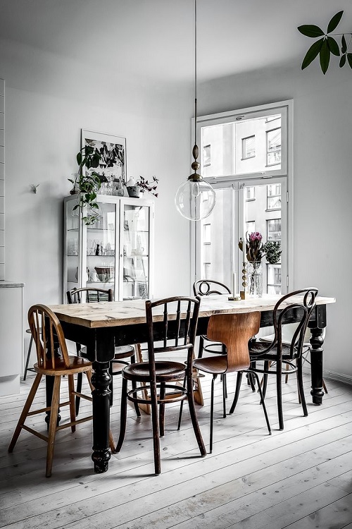 old style scandinavian dining room