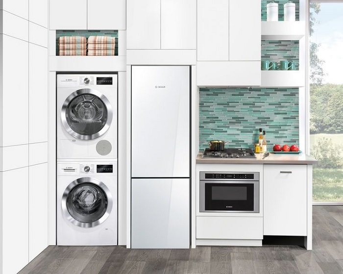 White Kitchen Appliance for Small Kitchen