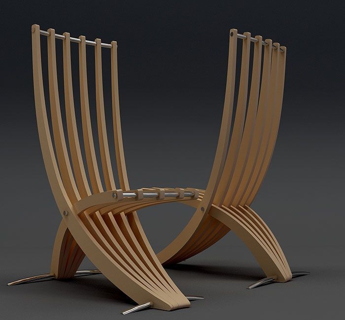 Beautiful wooden chair design 4