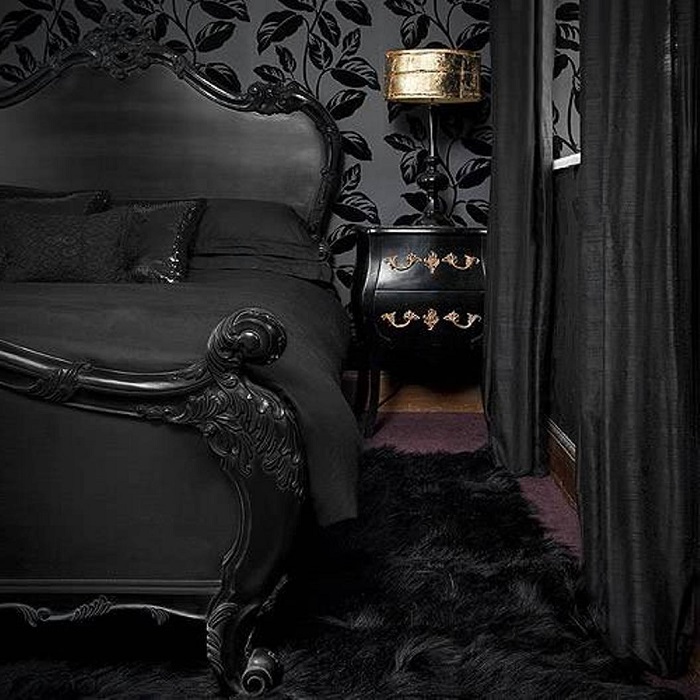 Black bedroom design 5