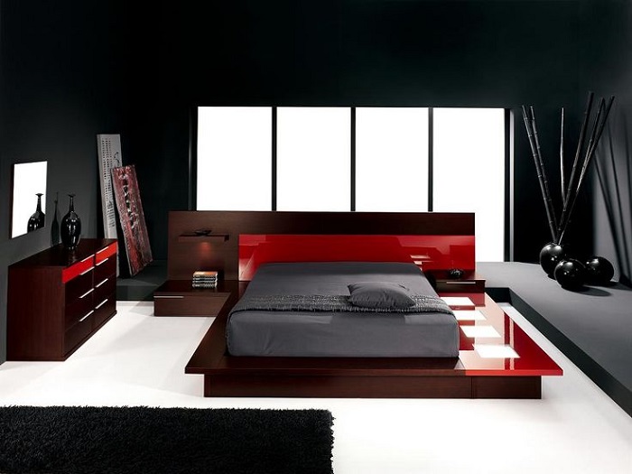 Black bedroom design 6