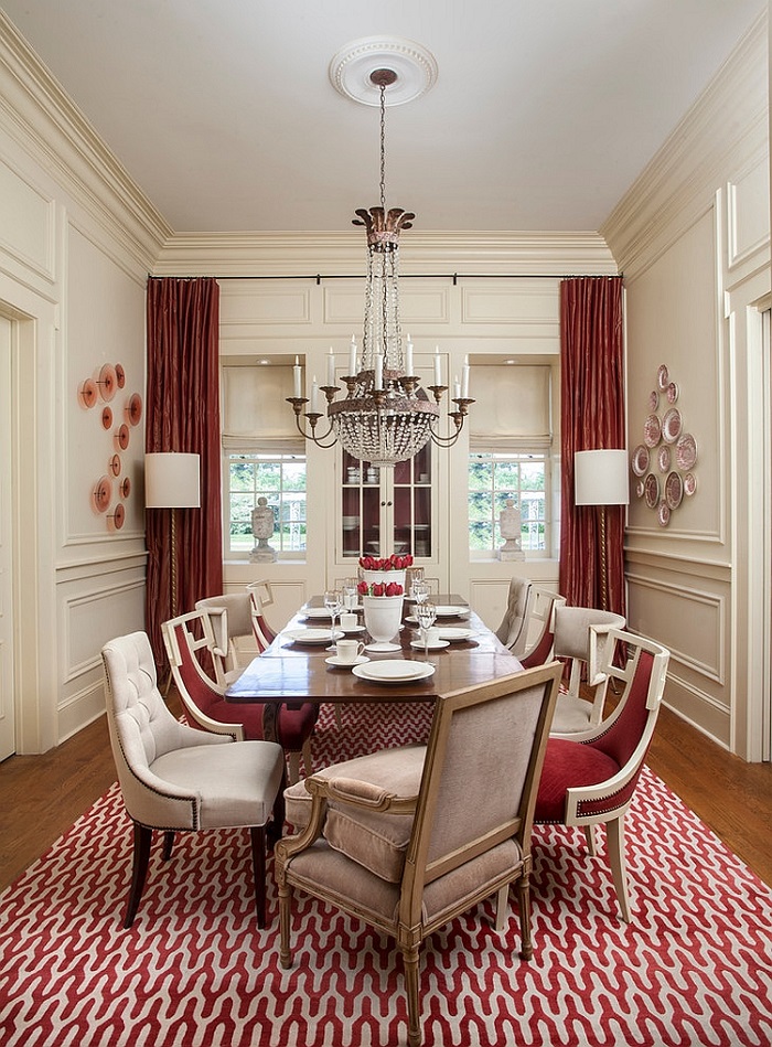 Examples of red concept dining room design 1