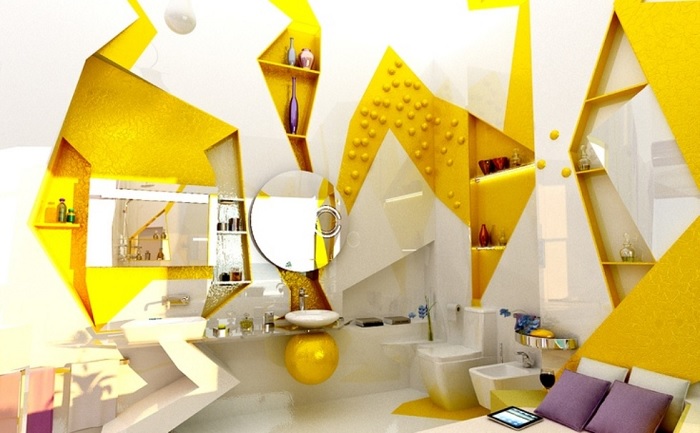 Futuristic design bedroom