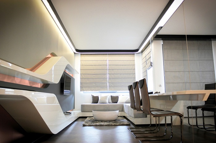 futuristic design apartment