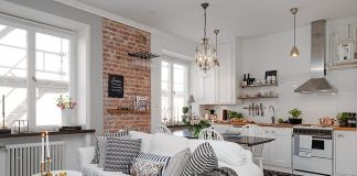 small apartment white concept