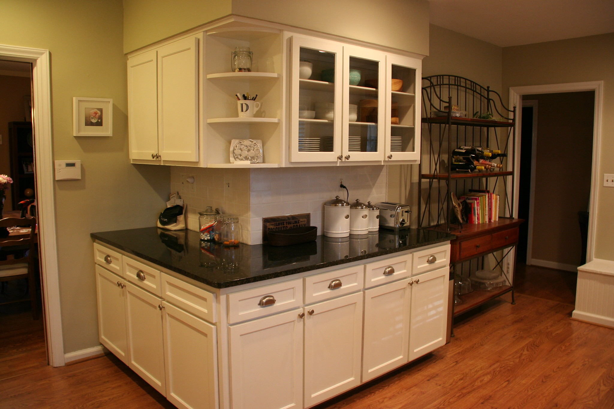 preparing kitchen wall for new cabinet