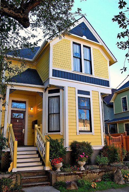 Modern Victorian home exterior