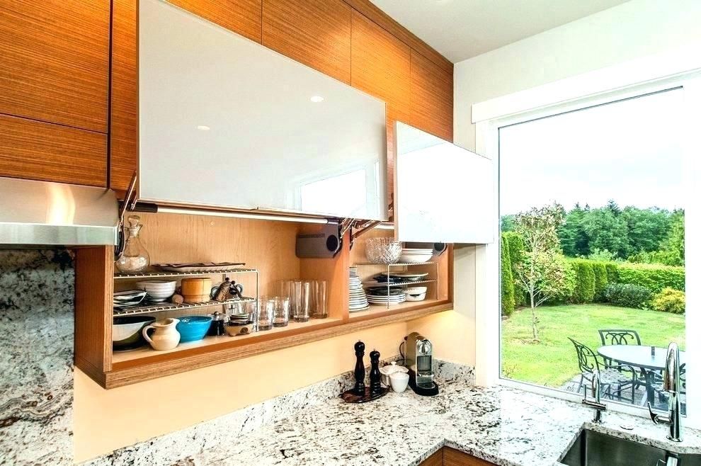 Types of kitchen cabinet design - lift up type