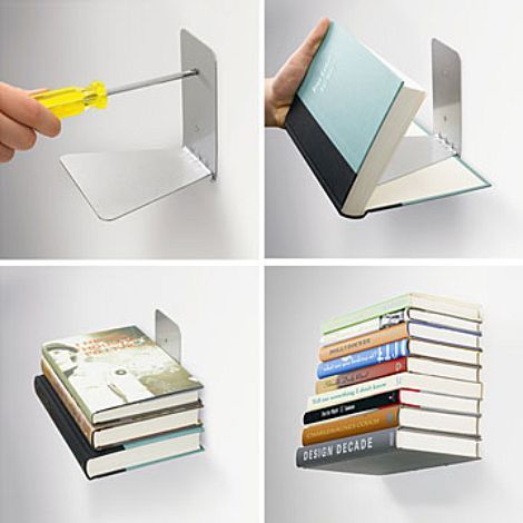 Floating bookshelf