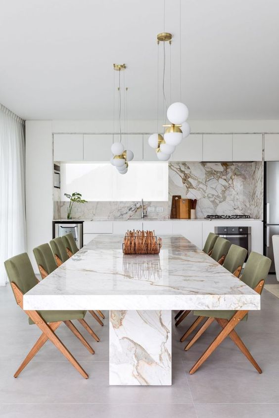 Marble dining room