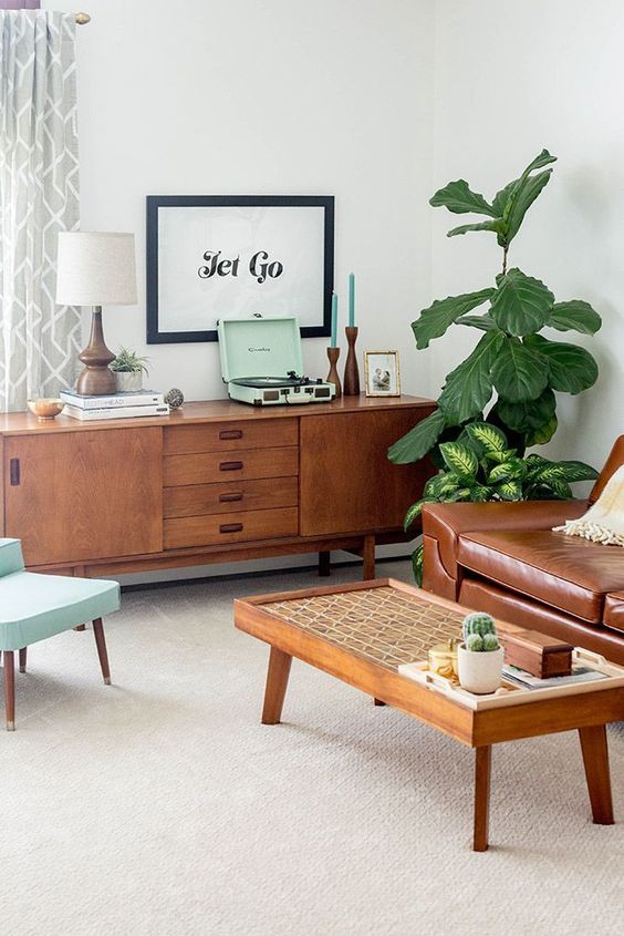 Tatami table in Zen living room design