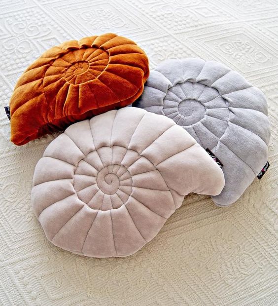 Shell shaped pillow