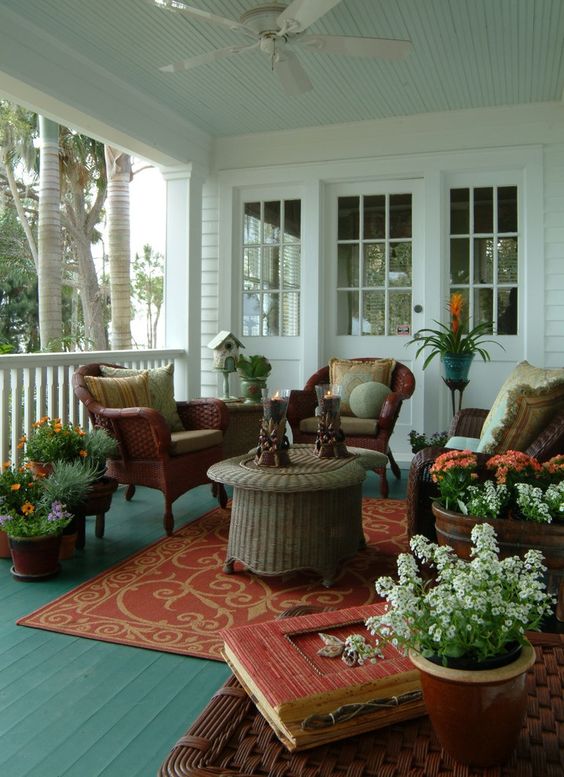 Comfortable front porch