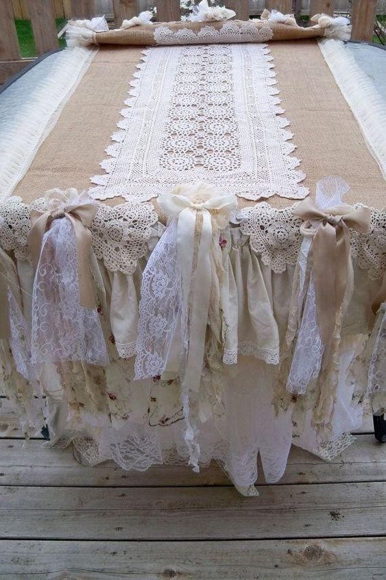 French country shabby chic tablecloth