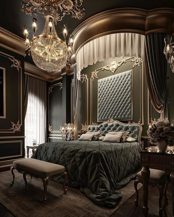 Modern gothic bedroom interior design ideas