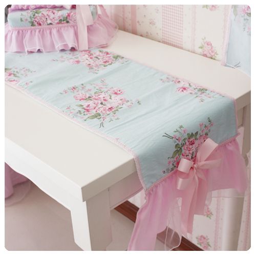 Rectangular shabby chic tablecloth