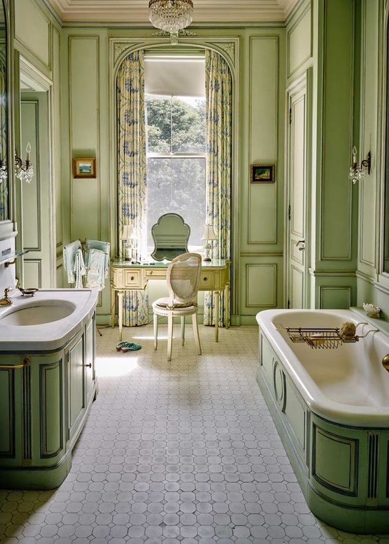 Modern authentic Victorian bathroom style