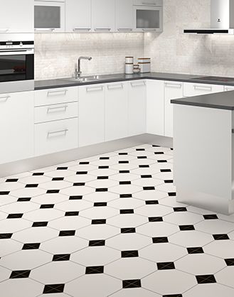 White and Black pattern ceramic tiles