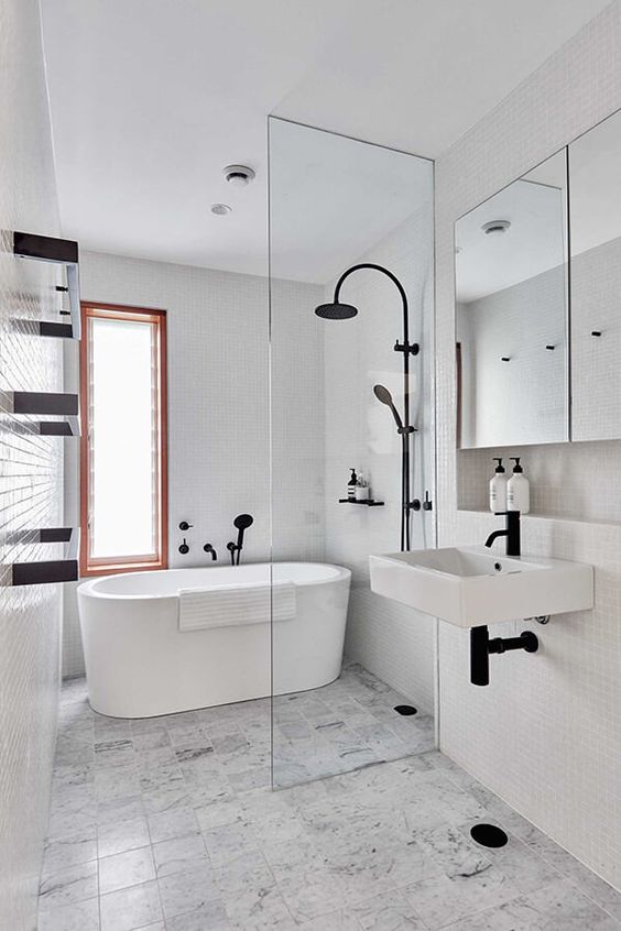 Modern Victorian bathroom style decor