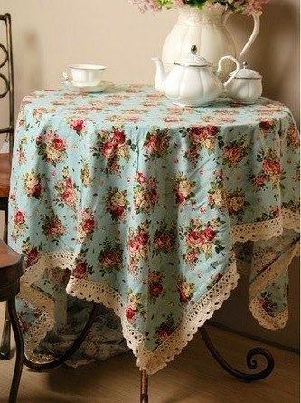 Shabby chic French country tablecloth