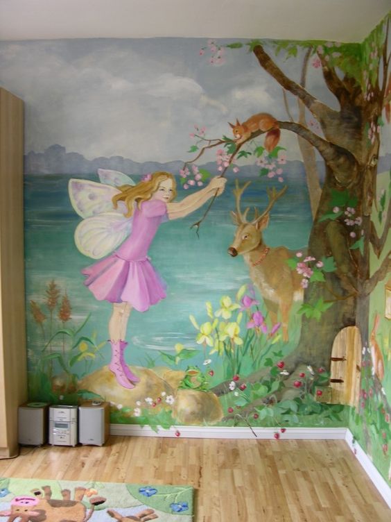 Magical fairy forest wall painting recommendation