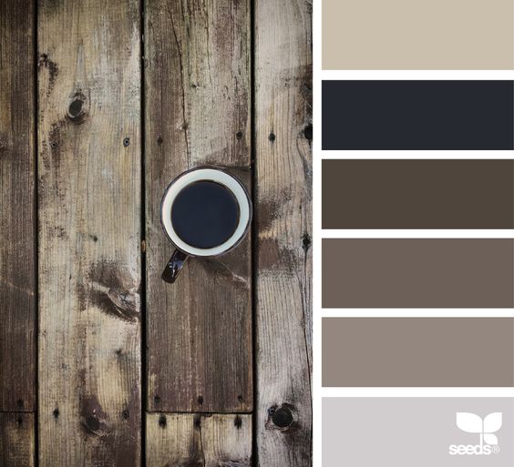 Wooden paint color palette