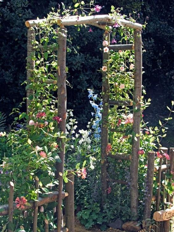 Inspired fairy tale rustic garden gate