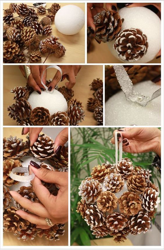 Pinecones DIY decorations