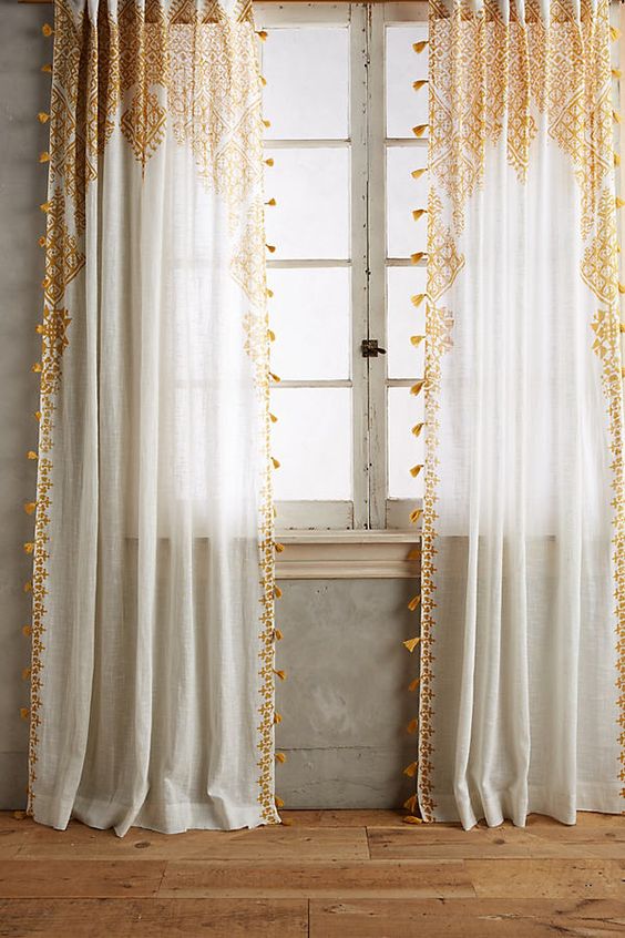 Simple bohemian curtain