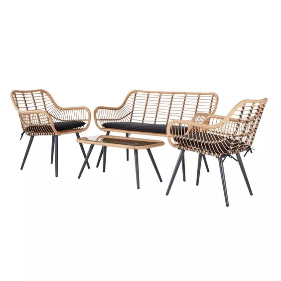 Rattan Chair For An Industrial Style