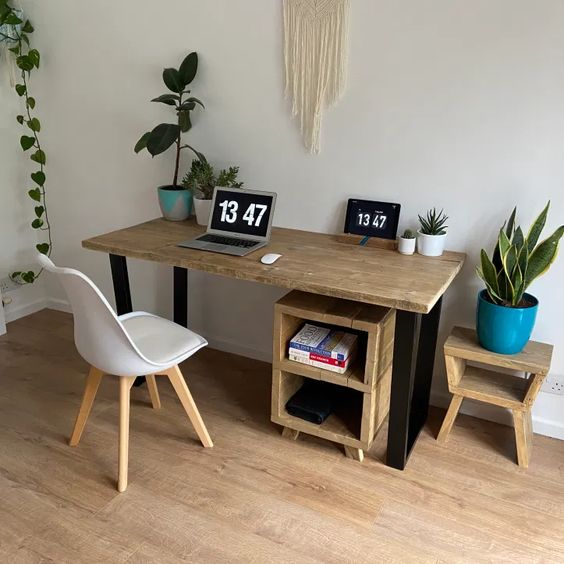 Basic wooden office desk