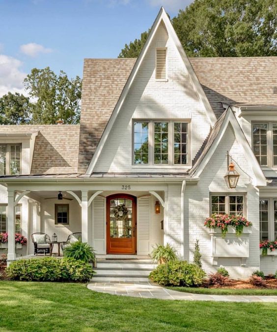 White bohemian gable roofs