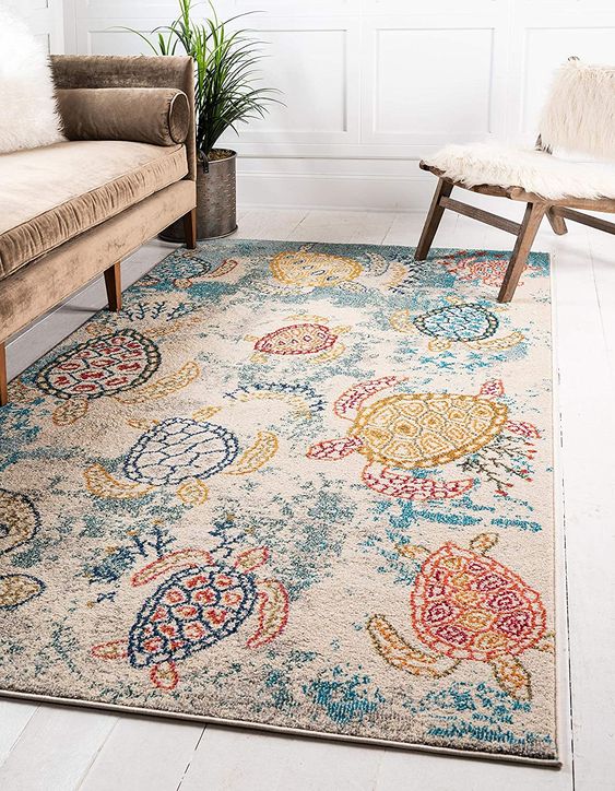 Turtle bohemian rug patterns