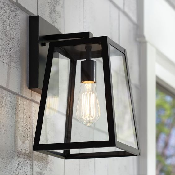 Pentagon industrial exterior wall light