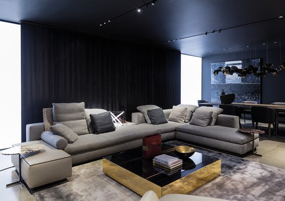 sophisticated masculine living room