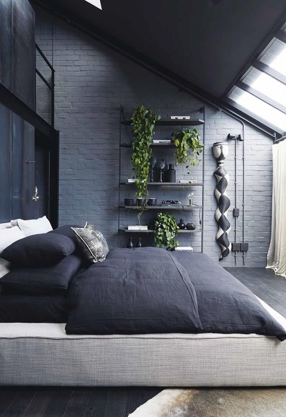 urban bachelor pad bedroom design